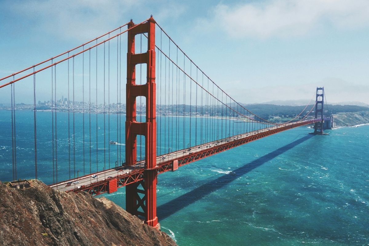 Golden Gate Bridge over San Francisco Bay